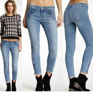 Current/Elliott Women's Apache Moto Skinny Jeans